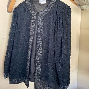 Kingswear Black Embellished Jacket